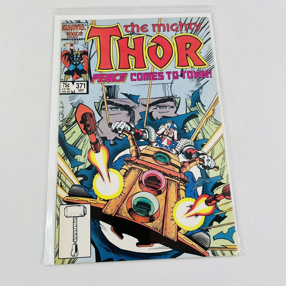 The Mighty Thor #371‎ First Appearance of Justice Peace (Sep.1986, Marvel)
